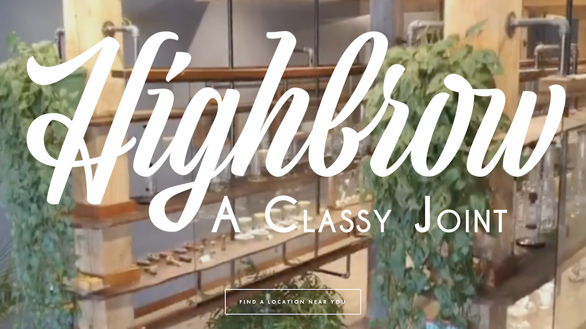 Highbrow cannabis website