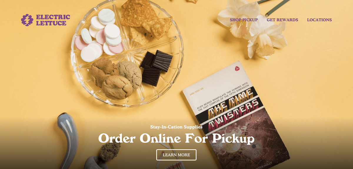 Electric Lettuce cannabis website
