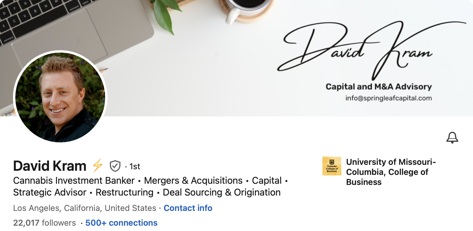 David Kram cannabis influencer