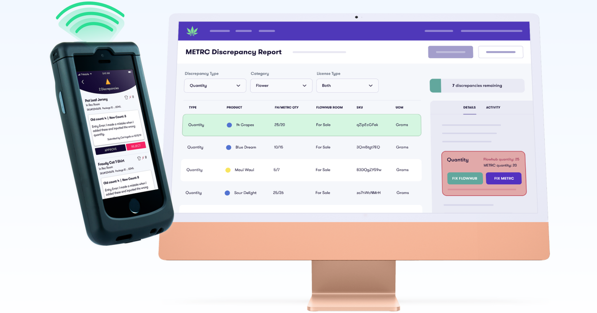 In-App Metrc Discrepancy Management | Flowhub