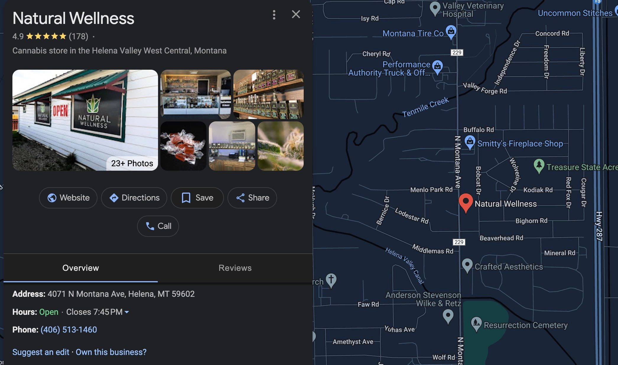 Natural Wellness Google My Business Review