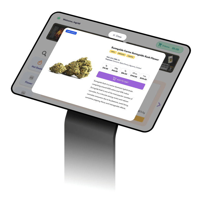 Flowhub Interface Flowhub Cannabis Retail Platform | Dispensary POS, Inventory, Ecommerce ...