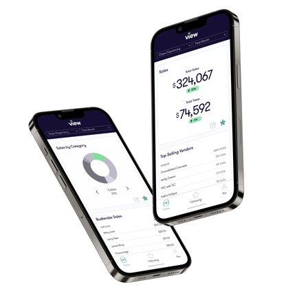 View mobile dispensary analytics app