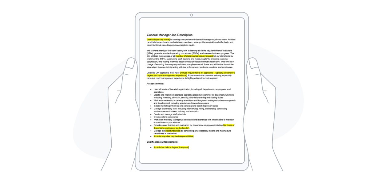 dispensary job description templates