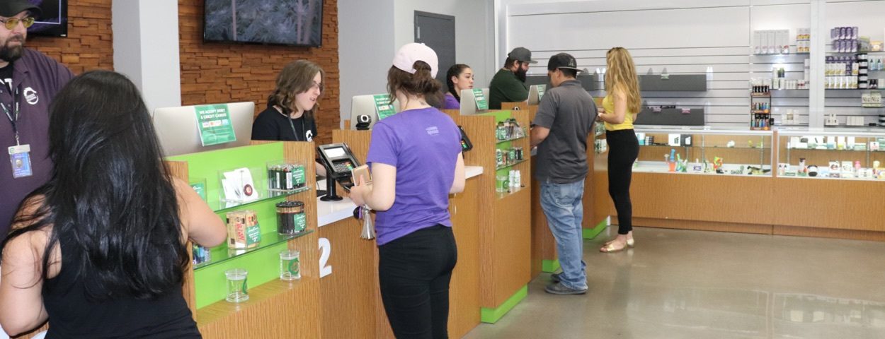 Bank model dispensary layout green dragon colorado