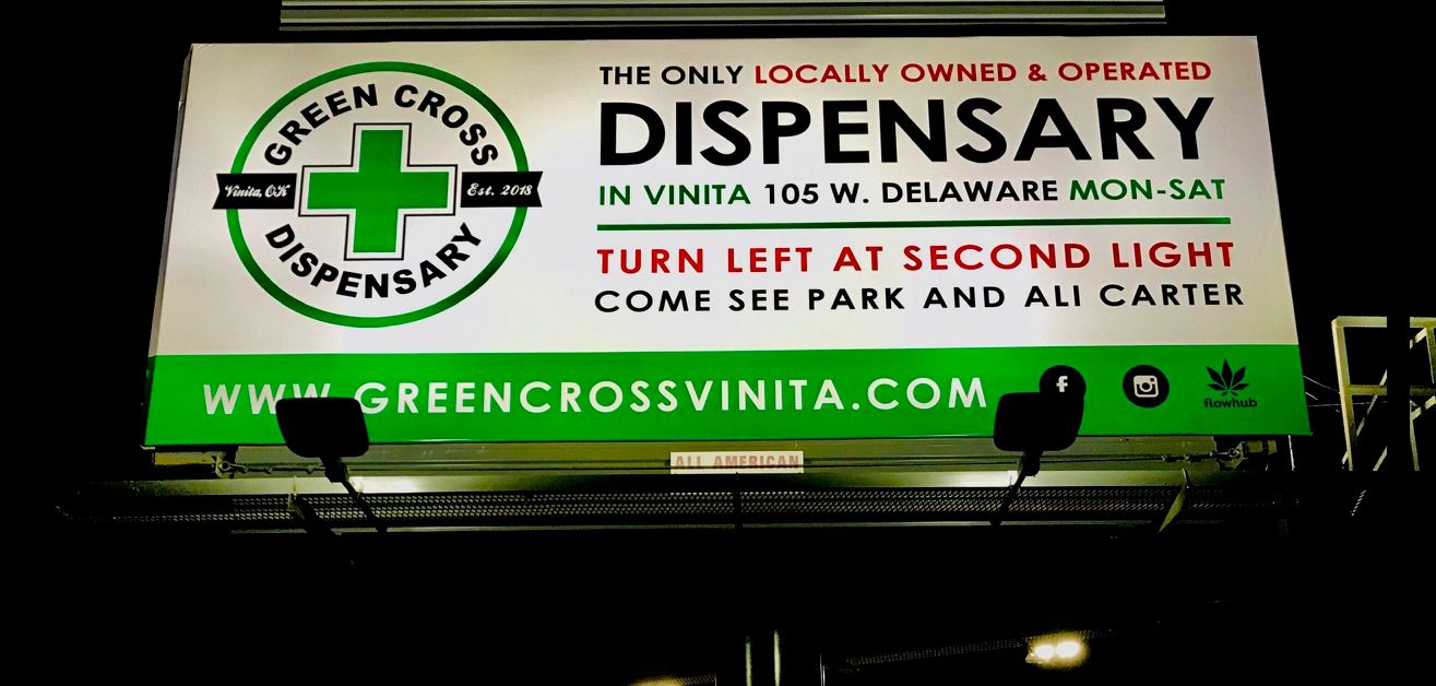 Green Cross Oklahoma billboard