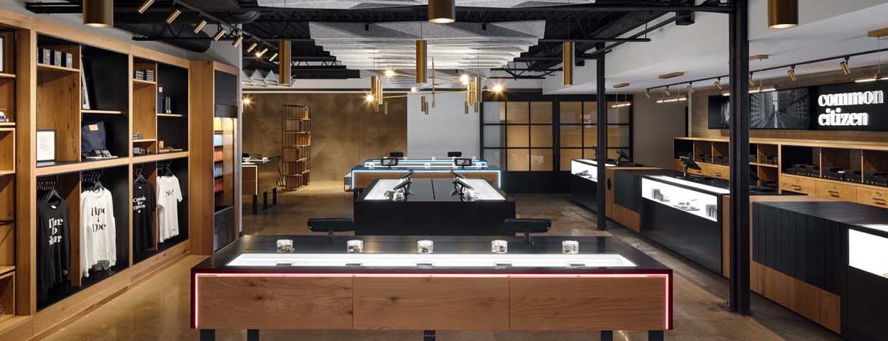 Kiosk model dispensary layout common citizen flint